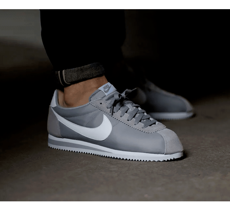 nike classic cortez nylon wolf grey